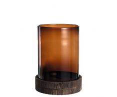 LEONARDO HOME Terra Windlicht, Glas, braun, 28 cm