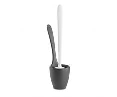 koziol Toilettenbürste Mary Loo, Kunststoff, schwarz mit weiß, 10.4 x 21.9 x 42.8 cm
