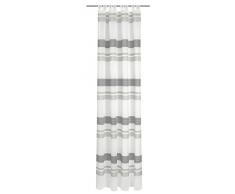 Deko Trends Schlaufenschal Stoff wollweiÃ-hellgrau-Mittelgrau, 245x140x245 cm
