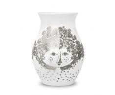 Bjørn Wiinblad Vase 16.2x16.4x19.7 Silber/schwarz