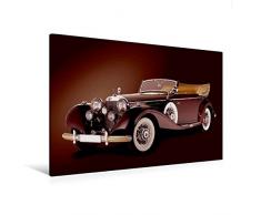Calvendo Premium Textil-Leinwand 120 cm x 80 cm quer, Mercedes 540 K - Bj. 1936 | Wandbild, Bild auf Keilrahmen, Fertigbild auf echter Leinwand, Leinwanddruck Technologie Technologie