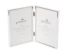 Goldbuch Galerierahmen, Fine, Für 2 Bilder im Format 10x15, Metall, Silberfarben, 960276
