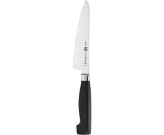 Zwilling 31071-141 Kochmesser Compact 140 mm, Edehlstahl, Schwarz/Silber