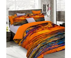 Sogni Dautore Italian Bed Linen Bettbezug, Doppelte, 100% Baumwolle, Multicolor SD37, DOPPEL