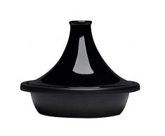 Le Creuset Gusseisen-Tagine, Rund, Ø 31 cm, Für alle Herdarten, Induktion und Backofen geeignet, Schwarz