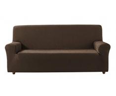 Zebra Textil Elastische Sofa-Husse Beta Größe 3 Sitzer (Von 170 bis 210 cm), Farbe Braun (Mehrere Farben verfügbar)