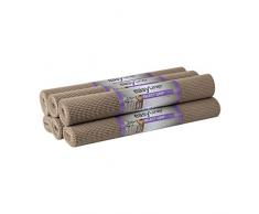 DUCK Select Grip Easy Liner Regalauskleidung, Unterschrank, Multipack, 6 Rollen, je 50,8 cm Breite, 182,9 m Länge, Braunstone