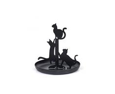 Kikkerland 2454140031 Schmuckkästchen Katzen