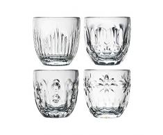 La Rochere 5110 Retro Espressotassen, Limettenglas, 100 ml, transparent