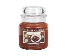 Village Candle Kokosnuss Mokka Duftkerze, 454 g, Glas, Braun, 10.3 x 9.8 x 11.6 cm