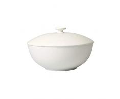 Villeroy & Boch - Royal Schüssel mit Deckel, formschöne Servierschale aus hochwertigem Premium Bone Porzellan, spülmaschinenfest, 1500 ml