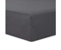 Vision Spannbetttuch anthrazit - 140 x 190 cm - 100% Baumwolle