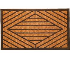 oKu-Tex Fußmatte, Kokosfaser, Fischgrat/Karo, 45 x 75 x 0,8 cm