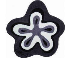 Grund COLANI Exklusiver Designer Badteppich 100% Polyacryl, ultra soft, rutschfest, ÖKO-TEX-zertifiziert, 5 Jahre Garantie, Colani 1, Badematte 120 cm rund, anthrazit