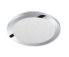 Trio Leuchten 656411506 Cesar A+, LED Deckenleuchte, Metall, 15 Watt, Integriert, Chrom, Switch-Dimmer, 26 x 26 x 3 cm