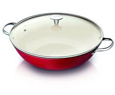 Beka ARÔME Wokpfanne 34cm, Gusseisen, Rot, 34 cm