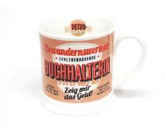 H & H Becher, Porzellan, Mehrfarbig, 12 x 8.7 x 8.7 cm