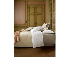 De Witte Lietaer Bumblebee Perkal Bettbezug + KissenbezÃ¼ge, Baumwolle, Baumwolle, Blanc/Beige Sand, 260 x 240 cm