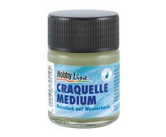 Kreul 79419 - Craquelle Medium, Reißlack für antike Effekte und Erzeugung eines Used Looks auf Terrakottatöpfen, Vasen, Holzboxen und Bilderrahmen, 50 ml Glas