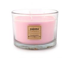 Pajoma Duftkerze Cranberry Marshmallow, 340g, im Glas mit Holzdeckel, NEU Premium Edition, für circa 40 Stunden