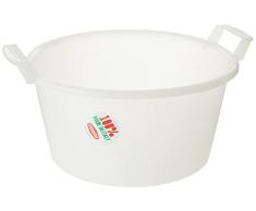 Stefanplast Rundes Waschbecken, Polyethylen, 10 l, Neutralblau, Plastik, Neutral/Pale Blue, 7 Litre