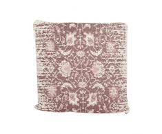 Belssia Medaillon Kissen, Baumwolle, braun, 45 x 45 x 11 cm