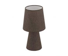 EGLO CARPARA Tischleuchte Höhe 34 cm, Textil, 5.5 W, braun