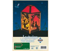 Pebaro Laubsägevorlage aus Sperrholz Motiv Laterne, Holz, DIN A4