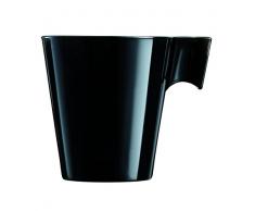 Luminarc 6 Espresso Cappuccino Tassen Cup Gl?Ser Glas Nespresso Dolce Gusto Black Schwarz 8 cl
