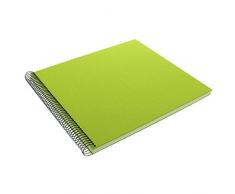 Goldbuch Spiralalbum, Bella Vista, 35 x 30 cm, 40 weiße Seiten, Leinen, Grün, 25362