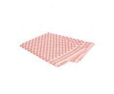Vaitkute 216009 2-er Set Schachbrett Geschirrtücher Halbleinen 47 x 70 cm, 50% Leinen und Baumwolle, 60 Celsius waschbar, rot
