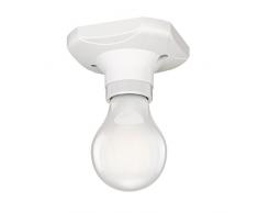 ledscom.de LED Deckenleuchte Elektra eckig inkl. E27 Lampe matt 360lm warm-weiß