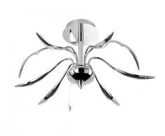 WOFI A LED Deckenleuchte Metall 6.5 W Integriert 780 x 410 x 780 cm, Chrom 9326.09.01.5000