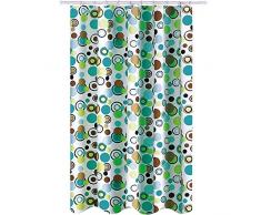 MSV Anti-Schimmel Duschvorhang - Anti-Bakteriell, waschbar, wasserdicht, mit 12 Duschvorhangringen - Polyester, „Pastille“ 180x200cm