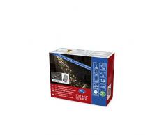 Konstsmide 3859-100 Micro LED Büschellichterkette Cluster / für Außen (IP44) / mit 8 Funktionen, SteuergerÃ¤t und Memoryfunktion / 288 warm weißen Dioden / 36V Außentrafo / schwarzes Kabel