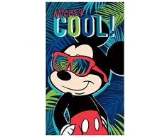 Disney Mickey Cool Badetuch, Baumwolle, Bunt, 70 x 120 cm