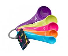 Silikon Gold SG3006 Set Dosierlöffel, bunt, 10x6x6 cm, 5 Stück