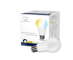 Müller Licht tint Smarte LED Lampe E27, Birnenform, Kunststoff, 9 W, Weißtöne 2700-6500K, 1er Pack