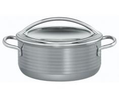 Silit Vision Kochtopf 24cm, Metalldeckel, Bratentopf 4,4l, Silargan Funktionskeramik, Topf Induktion, grau