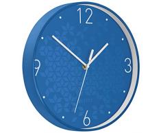 Leitz Wanduhr Wow, Blau, 32.5 x 31.1 cm