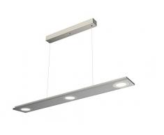 Evotec PANO LED Pendelleuchte metallic 3-flammig / 2700K / 12W / 1200 Lumen/Touchdimmer, Acryl, 12 W, Transparent, Small