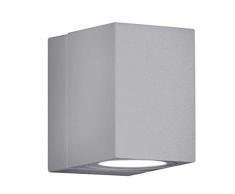 Trio Leuchten LED Außen-Wandleuchte, Aluminiumguss, inklusiv 3 x 1 W, 10 x 7 cm, um 320° schwenkbar, titan 229160187