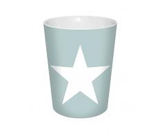 infinite by GEDA LABELS (INFKH) Form, türkis ca. 300ml.Großer Stern Porzellanbecher V-Mug, Porzellan, 8,5 x 8,5 x 10 cm