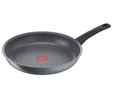 Tefal G12308 Mineralia Force Bratpfanne 32 cm, Antihaftversiegelung, Thermo-Spot, kompatibel mit allen Herdarten, Stone-Effekt/grau