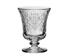 Côté Table 25247 Amboise Wasserglas mit Silberfuß, 9 x 9 x 12 cm (6 Stück)