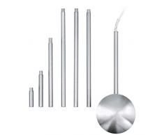 EGLO Kabelkanal Extention, Kabelführung aus Stahl, Länge: 320 bis 1570 mm, Farbe: chrom, Wandleuchte
