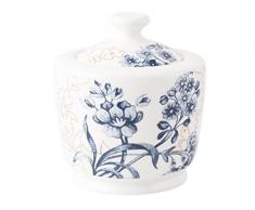 V & A Palmers Seide feines Porzellan Zuckerdose, weiß