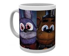 Kaffeebecher Five Nights At Freddys Faces weiß