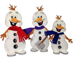 Petras Bastel News 3 x Schneemann Snowy 3 Bausätze in 2 Größen Bastelset, Holz, Holzfarben, 25 x 18 x 5 cm