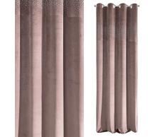 Eurofirany Vorhang, Dunkelrosa, Rosa, 140x250 cm